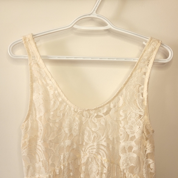 White Lace Mini Dress, Pins & Needles - Picture 5 of 10